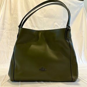 Coach green purse
